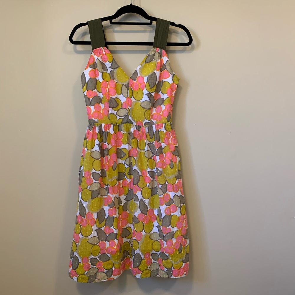 Milly Summer Sun V-neck Sleeveless Dress
